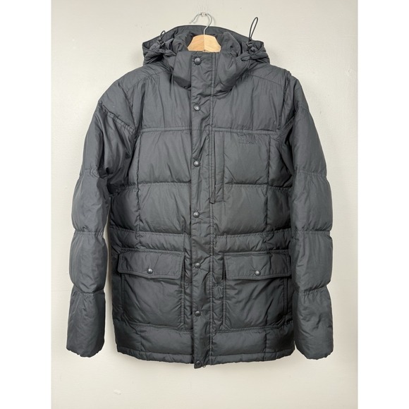 L.L.Bean DownTek Hooded Parka Jacket Black Down Insulated Winter Coat Minor Flaw - Picture 1 of 16